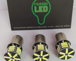 1157 30 LED´S 2 POLOS BLANCO 12 VOLTS 