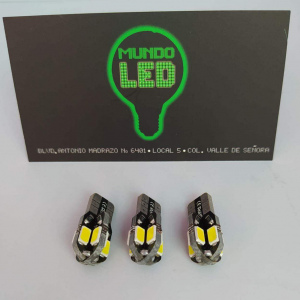  FOCO T10 TIPO CANBUS 8 LEDS 12 VOLTS 