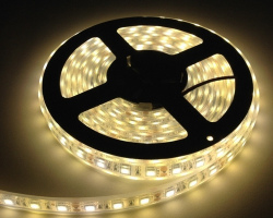 ROLLO DE TIRA LED 5050 CALIDO 12 VOLTS 5 METROS