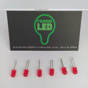 DIODO ROJO 3.5 volts 5MM