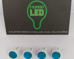 FOCO 1 LED COB T10 AZUL 12 VOLTS 