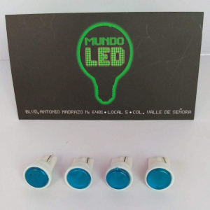 FOCO 1 LED COB T10 AZUL 12 VOLTS 