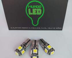 FOCO T10 CANBUS 12 VOLTS BLANCO 5 LEDS 