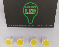 FOCO 1 LED COB T10 AMBAR 12 VOLTS 