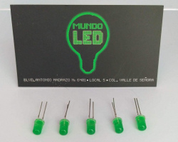 DIODO VERDE 3.5 volts 5MM